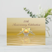 ゴールデンアニバーサリー ドルフィンとハート 招待状 (スタンド正面)