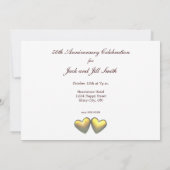 ゴールデンアニバーサリー ドルフィンとハート 招待状 (裏面)