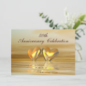 ゴールデンアニバーサリー ハート 招待状 (スタンド正面)