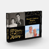 ゴールデンアニバーサリー（50日）その後と今の写真 フォトブロック (左)