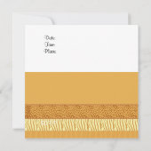 ゴールデンアニマルパターン誕生日招待状 招待状 (裏面)