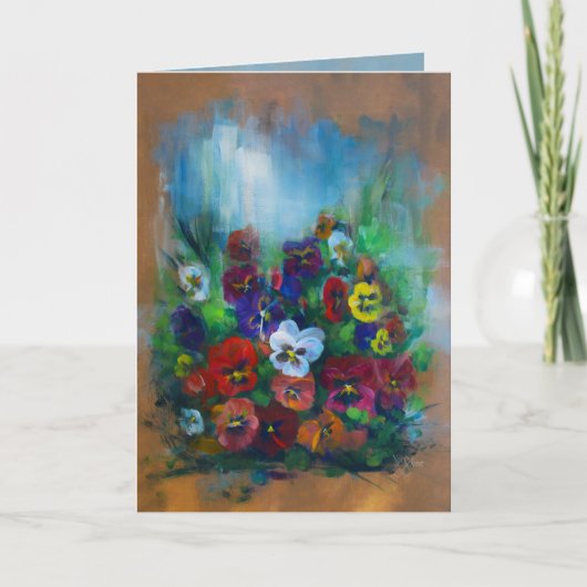 ゴールデンアフタヌーンパンジー サンキューカード (正面)