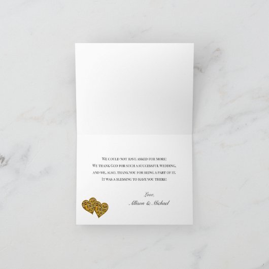 ゴールデンアフリカンケンテK46折り畳みサンキューカード サンキューカード (内部)