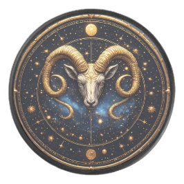 ♈ ゴールデンアリエスシールドホッケーパック 星座ギフト ✨ アイスホッケーパック