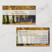 ゴールデンアリーオーガニックナチュラル木造スタイル 名刺 (正面/裏面)