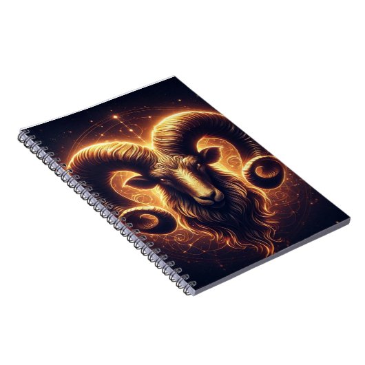 ゴールデンアリー〔占星術の〕十二宮図記号 ノートブック (右側)