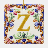 ゴールデンアルファベット – Zの文字 セラミックオーナメント (裏面)