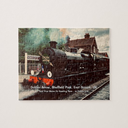 ゴールデンアローシェフィールドパークUK – 名前の追加 ジグソーパズル (横)