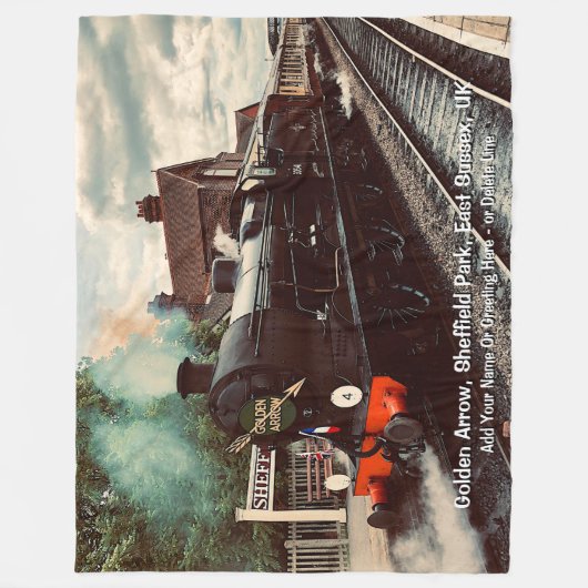 ゴールデンアローシェフィールドパークUK – 名前の追加 フリースブランケット (正面)