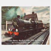 ゴールデンアローシェフィールドパークUK – 名前の追加 フリースブランケット (正面(横))