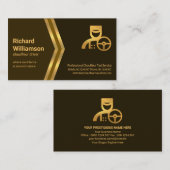 ゴールデンアローズブラウンシェードショーフールタクシー 名刺 (正面/裏面)