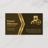 ゴールデンアローズブラウンシェードショーフールタクシー 名刺 (正面)