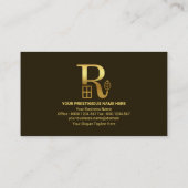 ゴールデンアローズレターRエステート実在エージェント不動産仲介業者 名刺 (裏面)