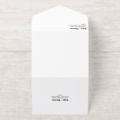 ゴールデンアローズ&デイトフォトインフォーマル結婚ズ オールインワン招待状 (外側)