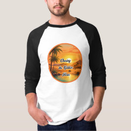 ゴールデンアワーの日没オアシス エステティック Tシャツ