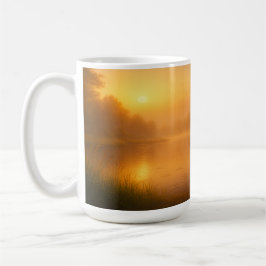 ゴールデンアワーの雨粒 コーヒーマグカップ