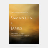 ゴールデンアワーウェルカムサンセットパレット アクリルサイン (正面)