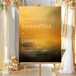 ゴールデンアワーウェルカムサンセットパレット アクリルサイン