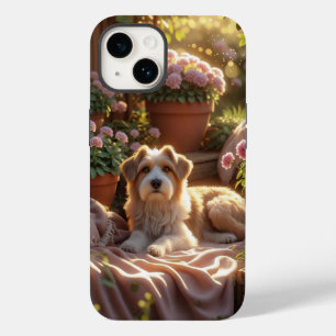 ゴールデンアワーガーデンドッグ – 居心地の良いペットメモリシーン Case-Mate iPhone 14ケース