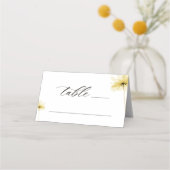 ゴールデンアワーグレース写真のフローラ結婚の折り畳み プレイスカード (正面)