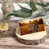 ゴールデンアワーグレース写真のフローラ結婚の折り畳み プレイスカード