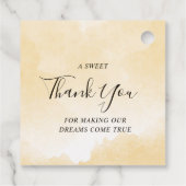 ゴールデンアワーグレース写真&フローラ結婚ズ・サンキュー フェイバータグ (裏面)