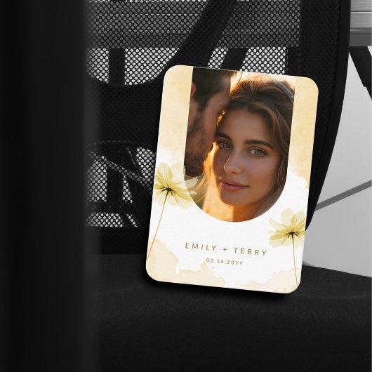 ゴールデンアワーグレース2写真QRコードウェディングRSVP エンクロージャーカード