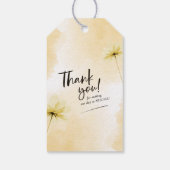 ゴールデンアワーグレース&モノグラム結婚の感謝 ギフトタグ (裏面)