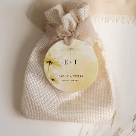 ゴールデンアワーグレース&モノグラム結婚の感謝 フェイバータグ