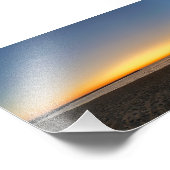 ゴールデンアワーサンセット – ヴェネツィアビーチ, CA フォトプリント            (角)