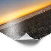 ゴールデンアワーサンセット – ヴェネツィアビーチ, CA フォトプリント            (角)