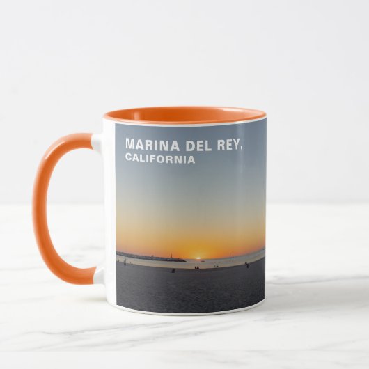 ゴールデンアワーサンセット – MARINA DEL REY, CA Mug マグカップ (左)