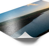 ゴールデンアワーセレニティアットバイティンズリザーバー フォトプリント            (角)