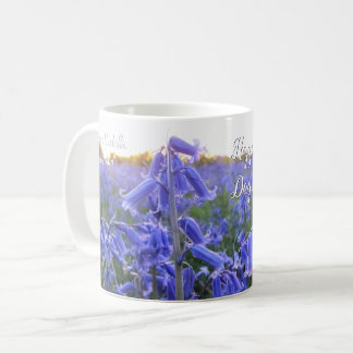 ゴールデンアワーパーソナライズされたブルーベル – Mother's Day コーヒーマグカップ