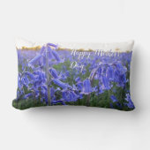ゴールデンアワーパーソナライズされたブルーベル – Mother's Day ランバークッション (正面)