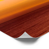 ゴールデンアワービューオブアンアルガルヴポーツビーチサンセット ポスター (角)