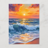 ゴールデンアワービーチサンセットコースト ポストカード (正面)