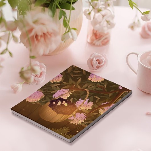 ゴールデンアワーブラックベリーバスケットメモ帳 ノートパッド