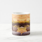 ゴールデンアワーブルエルク コーヒーマグカップ (中央)