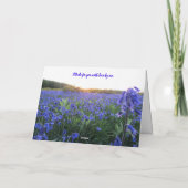 ゴールデンアワーブルーベル – パーソナライズされた誕生日カード カード (裏面)