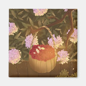 ゴールデンアワーラズベリーバスケット磁気写真 マグネット (正面)