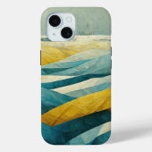 ゴールデンアワー抽象芸術幾何学的パターン Case-Mate iPhoneケース (裏面)