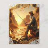 ゴールデンアワー魚釣り ポストカード (正面)