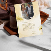 ゴールデンアワー グレイス2 フォト＆フラワーのウェディング サンキューカード