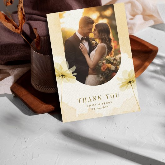 ゴールデンアワー グレイス2 フォト&フラワーのウェディング サンキューカード