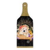 ゴールデンアワー – レトリバー – ガラスのチャルキュテリーボード カッティングボード (正面)