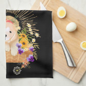 ゴールデンアワー – レトリバー – リングサイド/キッチンタオル キッチンタオル (四つ折り)