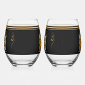 ゴールデンアンナキ飲み物用品セット ステムなしワイングラス (右)