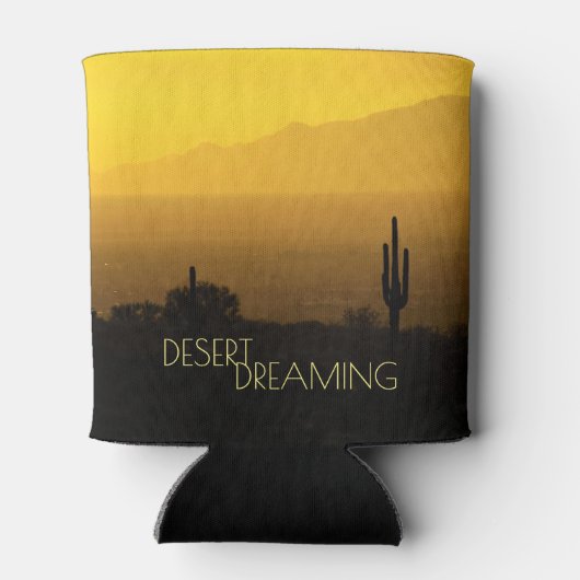 ゴールデンアンバーサンセットサボスデザートドリーミングアリゾナ 缶クーラー (裏面)