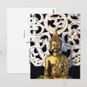 ゴールデンアースブッダオームオームマントラアジュナ瞑想 ポストカード (正面/裏面)